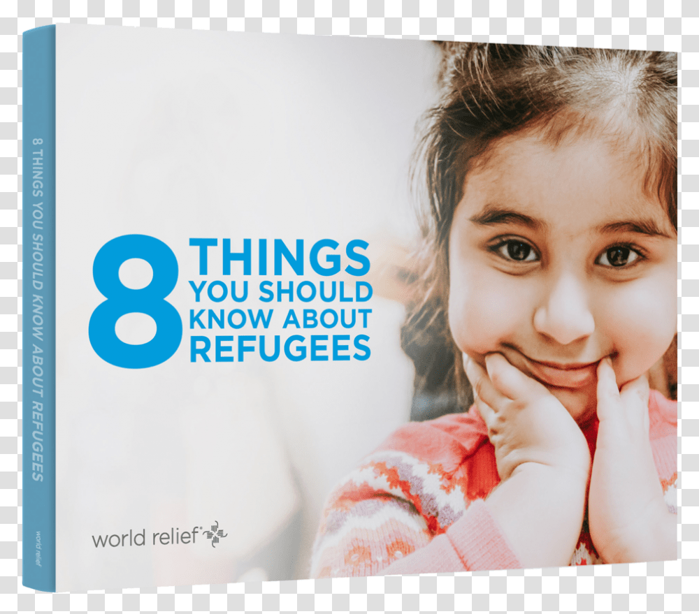 8things Ebook Bookmockup 2019 Make A Poster To Raise Funds For Children In Refugee, Face, Person, Female, Smile Transparent Png