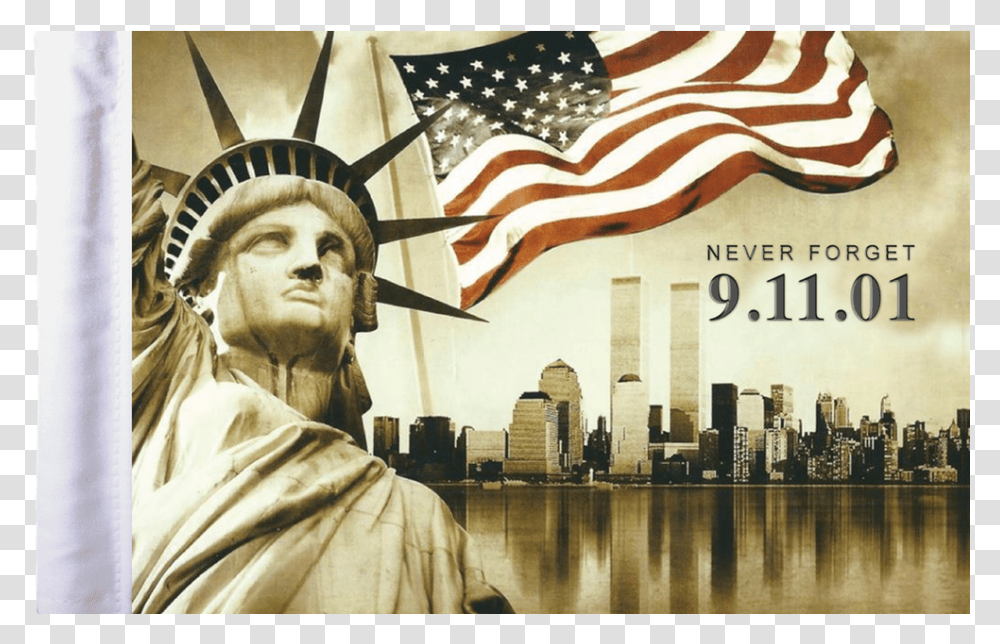 9 11 Never Forget Motorcycle Flag Sept 11 Never Forget, Poster, Advertisement, Person, Human Transparent Png