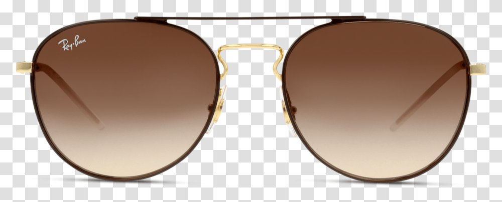 Gold Top On Brown Ray Ban, Sunglasses, Accessories, Accessory, Goggles Transparent Png
