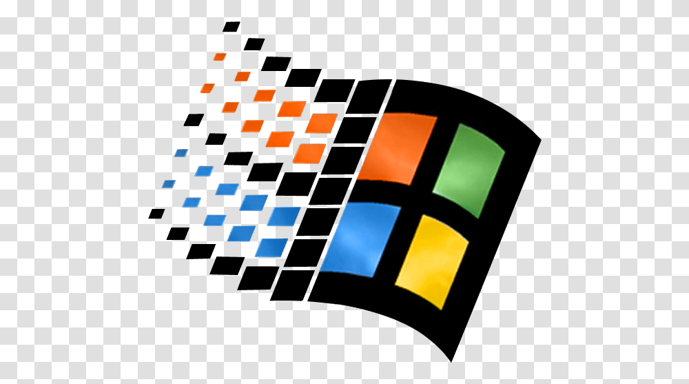 90s 2 Image Windows 95 Logo, Clock, Digital Clock, Analog Clock, Scoreboard Transparent Png