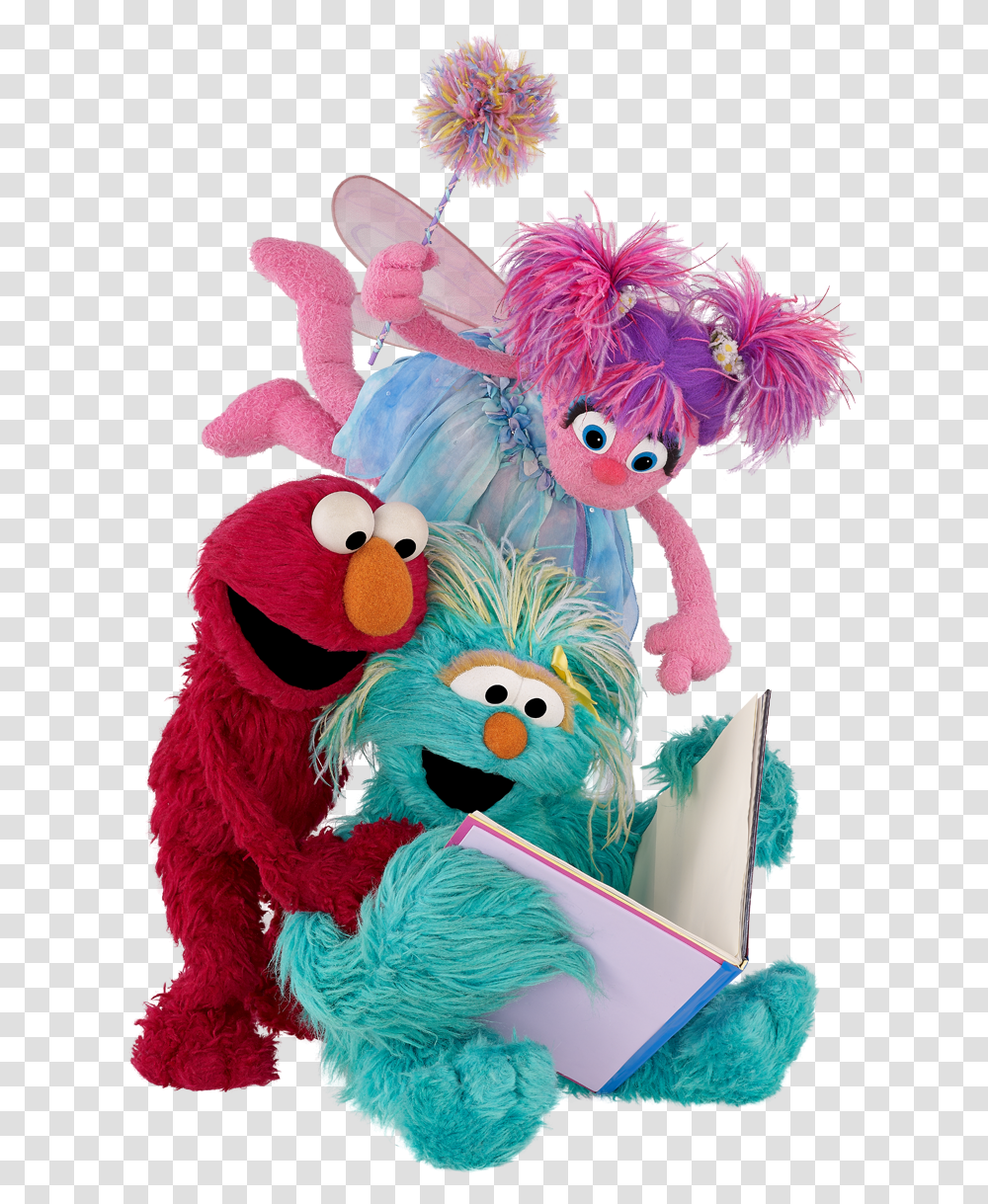 90s Adorable And Baby Image Sesame Street Reading Book, Toy, Costume Transparent Png
