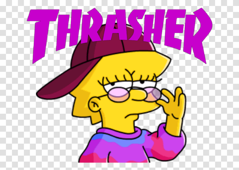 90s Cool And Edgy Image Hippie Lisa Simpson, Poster, Advertisement, Flyer, Paper Transparent Png