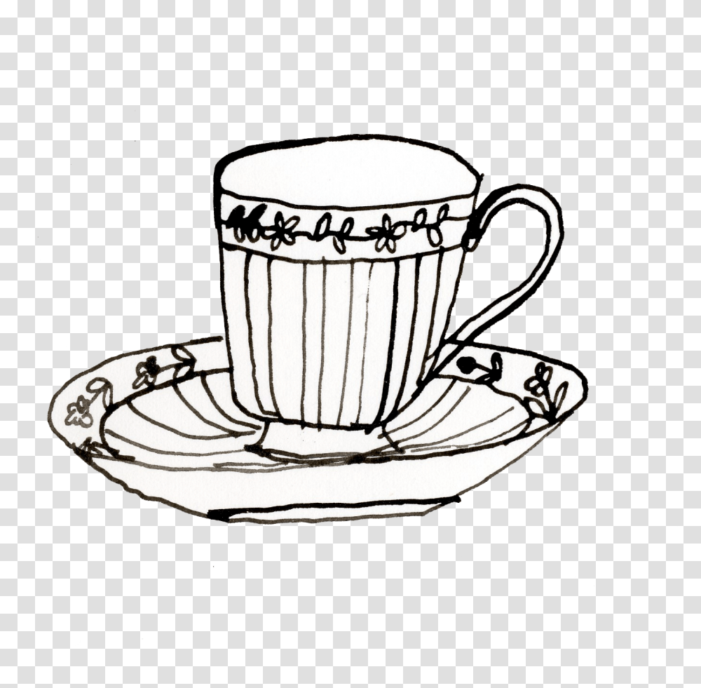90s Cup Saucer, Pottery, Coffee Cup Transparent Png