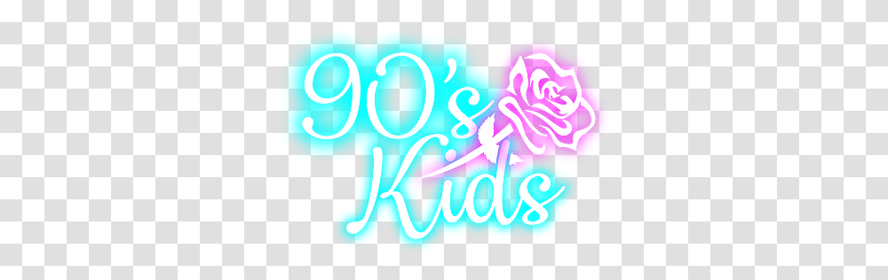 90s Kids Clan Neon Sign, Hand, Text, Light, Graphics Transparent Png