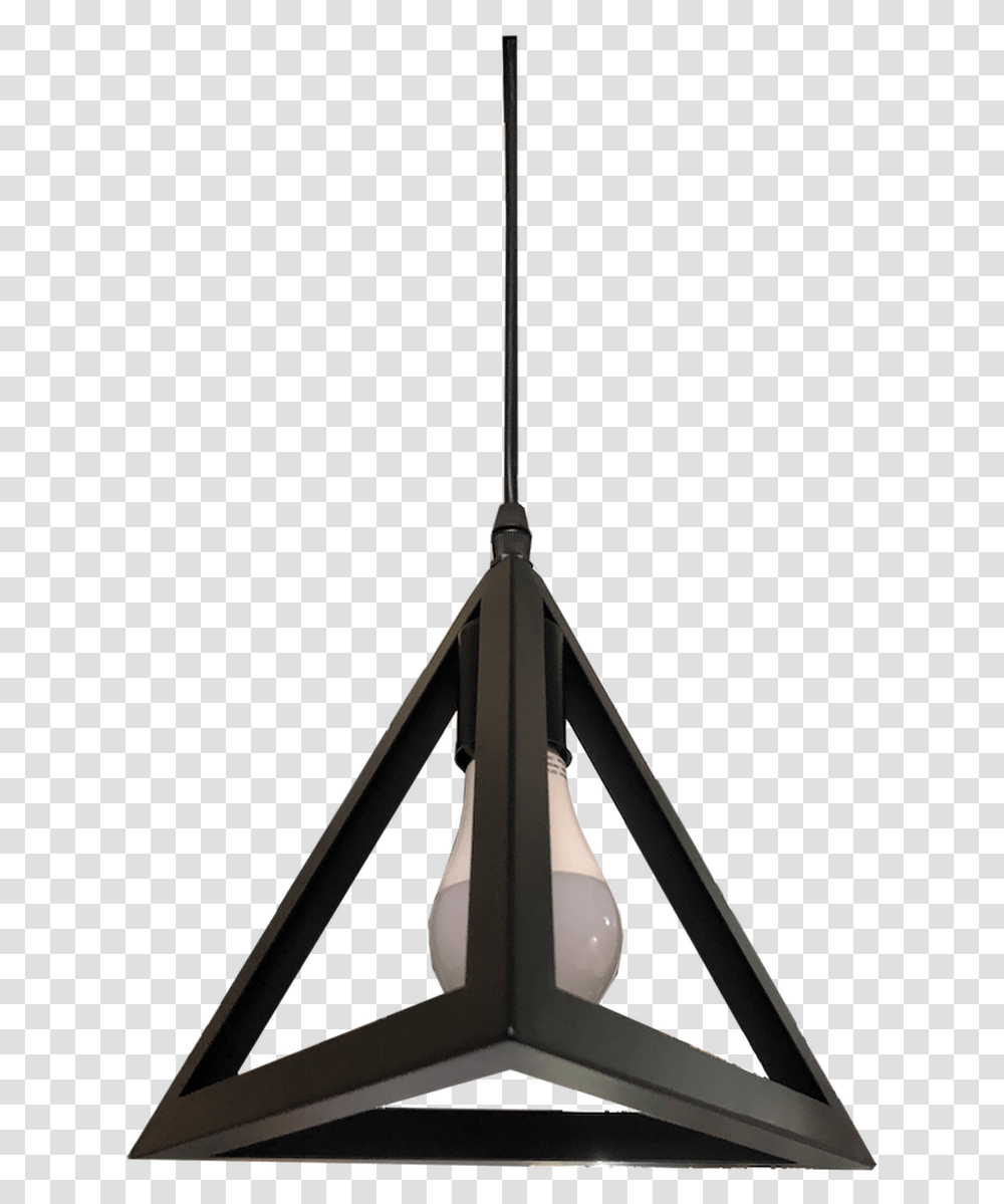 91311 Black Triangle E27 Pendant Lamp Ceiling Fixture, Antenna, Electrical Device, Tripod, Lighting Transparent Png