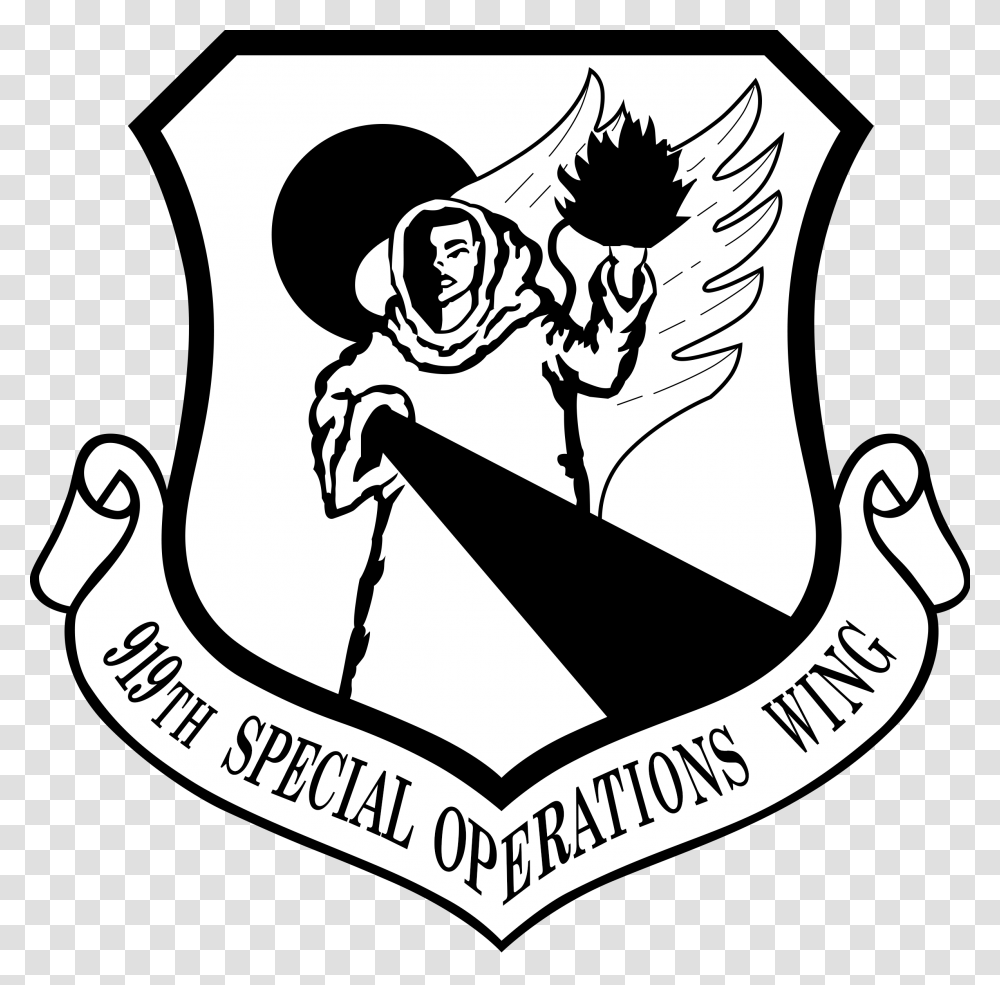 919th Special Operations Wing Air Force Test Center Logo, Hook, Stencil, Anchor Transparent Png