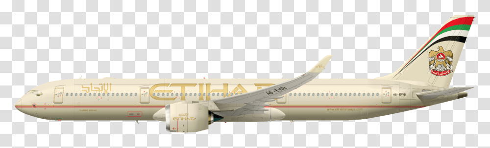 941 Etihad Airways A350 Xwb Side View, Airplane, Aircraft, Vehicle, Transportation Transparent Png