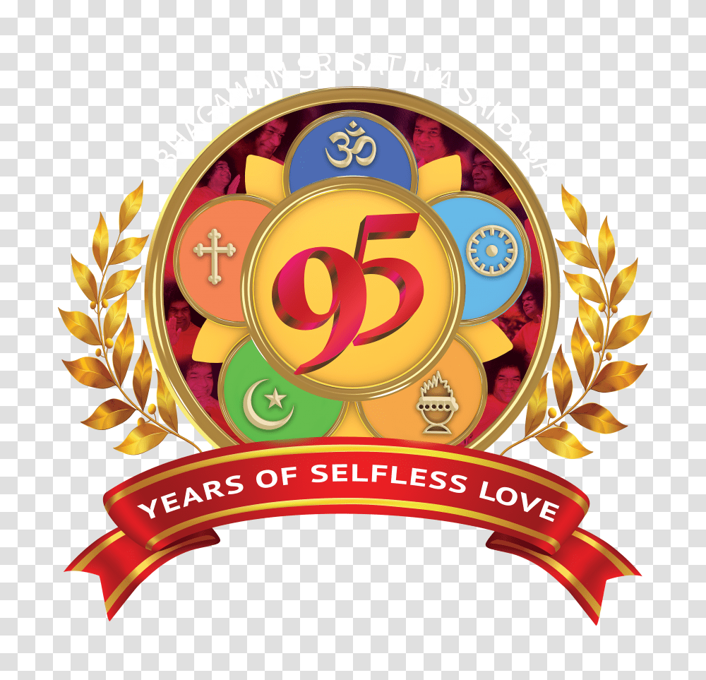 95th Birthday Logo Downloads There Is Faith There Is Love Transparent Png