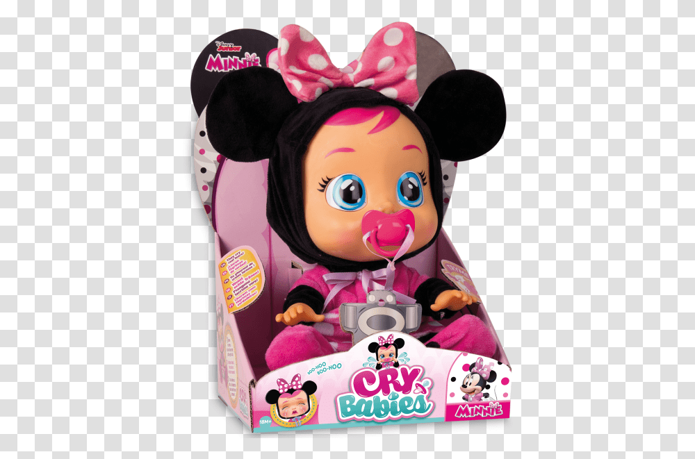Box 01 V73 Cry Babies Minnie Mouse, Doll, Toy, Figurine, Barbie Transparent Png