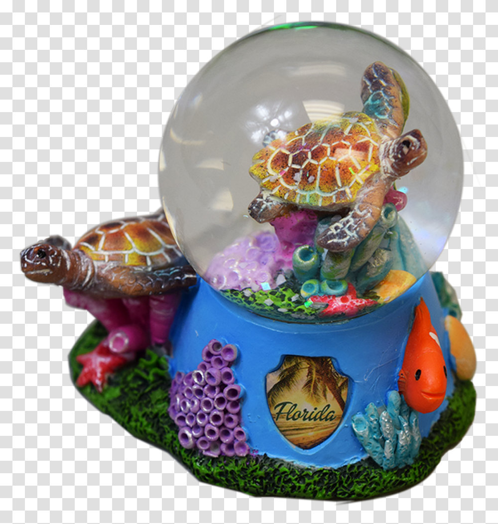 99 Sea Turtle 45mm Snow Globe Wshield Sea Turtle, Burger, Birthday Cake, Dessert, Sphere Transparent Png