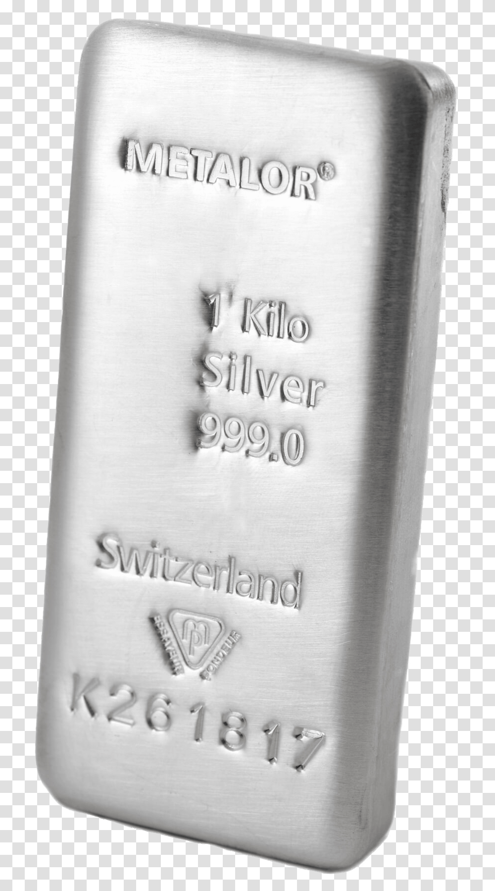 999 Metalor Silver Bullion Precious Metals Bar Label, Book, Mobile Phone, Electronics Transparent Png