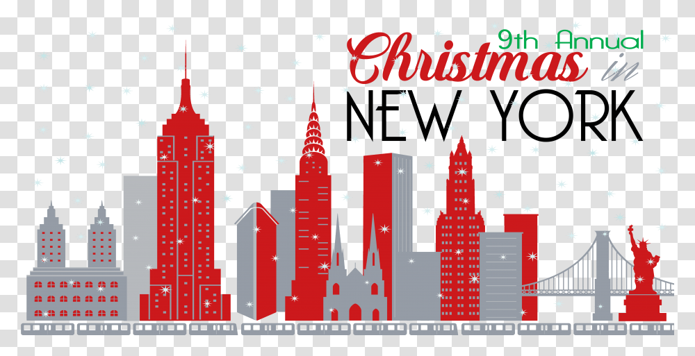 9th Annual Christmas In New York Celebration Concert Tours Christmas In New York Text, Graphics, Art, Architecture, Building Transparent Png