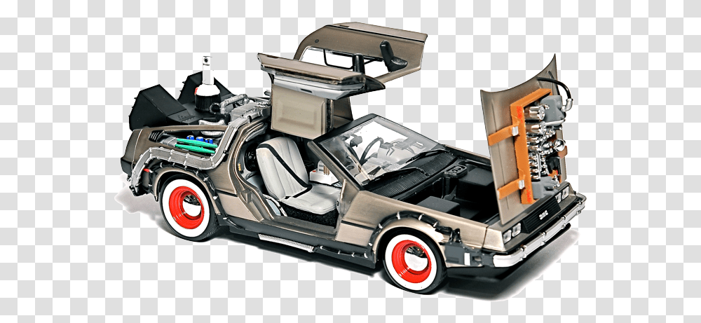 A Back To The Back To The Future Car Papercraft, Transportation, Vehicle, Golf Cart, Automobile Transparent Png