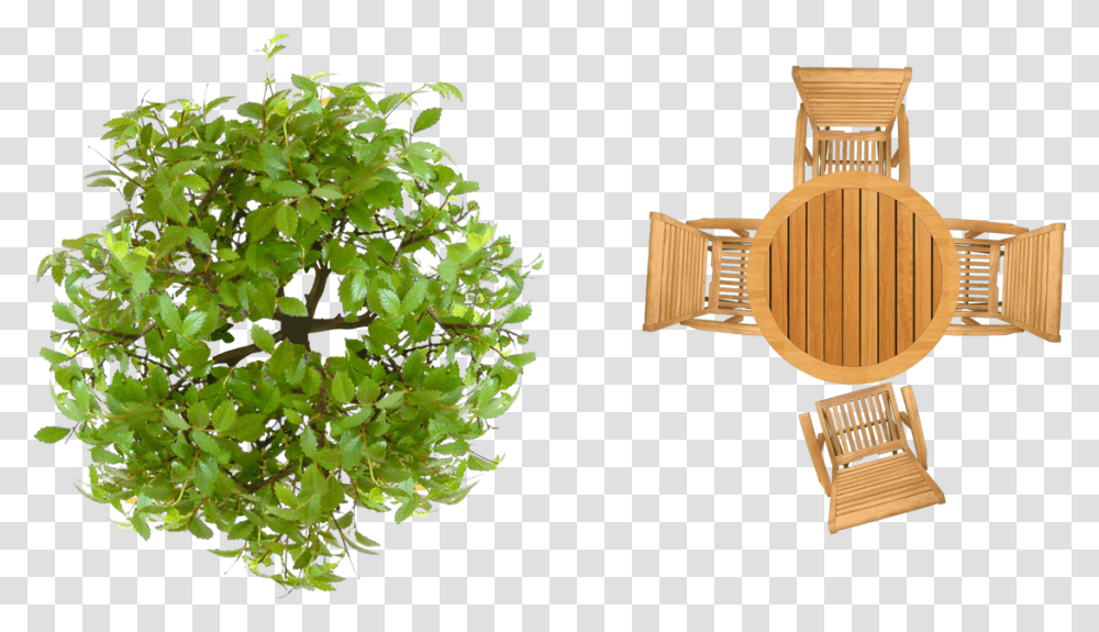 A Balcony With Garden Views Images Furniture Top View, Tree, Plant, Room, Indoors Transparent Png