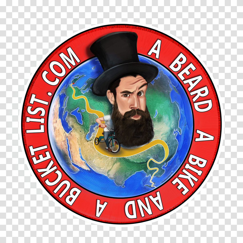 A Beard A Bike And A Bucket List Transparent Png