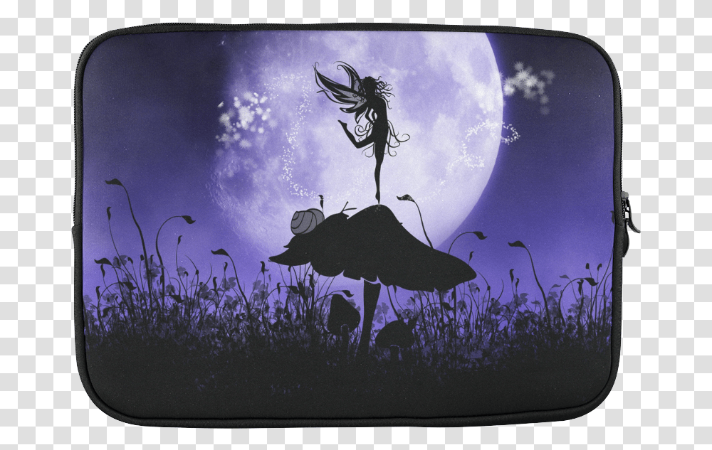 A Beautiful Fairy Dancing On A Mushroom Silhouette, Monitor, Screen, Electronics, Display Transparent Png