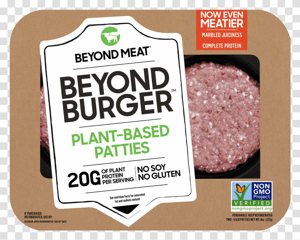 A Beyond Burger Package New Beyond Meat Burger, Advertisement, Poster, Flyer, Paper Transparent Png