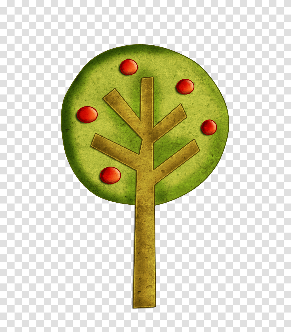 A Bit Of Sweetness Elements Clip Art Tree Clipart, Cross, Plant, Food Transparent Png