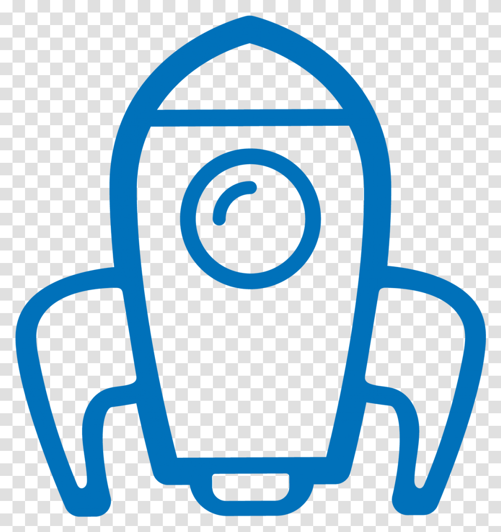 A Blue Bold Rocketship Icon, Trophy Transparent Png