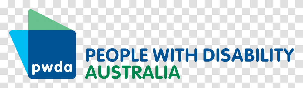 A Blue Square With Pwda In White Text In The Middle People With Disability Australia, Logo, Trademark, Word Transparent Png