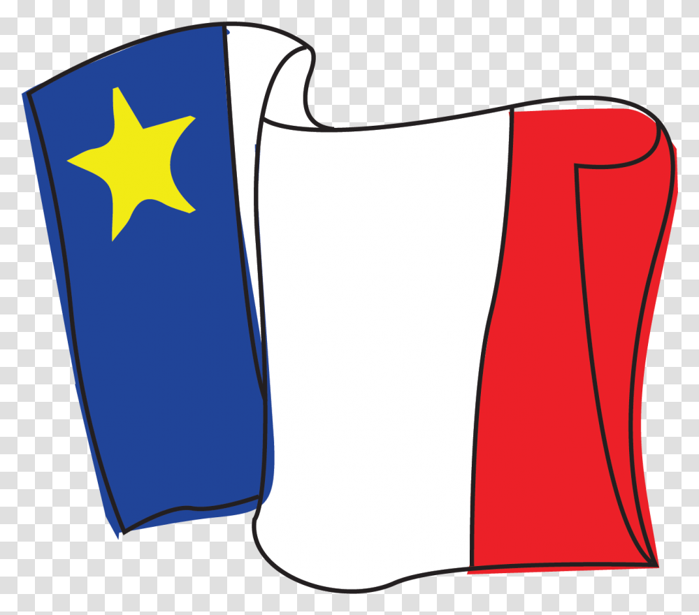 A Blue White And Red Flag With A Yellow Star Is Raised, Axe, Tool, Star Symbol Transparent Png