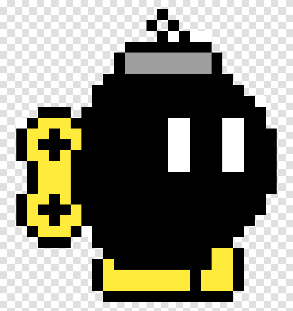 A Bomb From Mario Bob Omb Pixel Art, First Aid, Pac Man Transparent Png