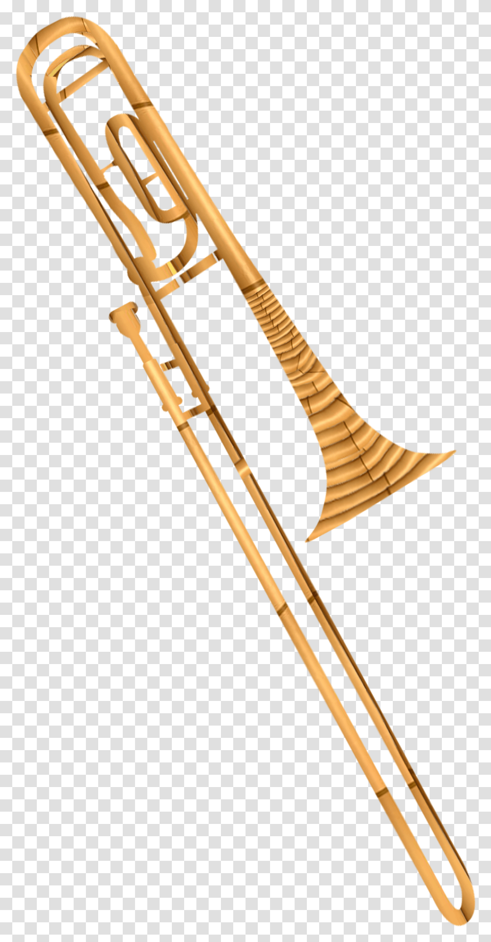 A Brass Instrument Consisting Of A Long Cylindrical Types Of Trombone, Musical Instrument, Brass Section, Horn, Sword Transparent Png