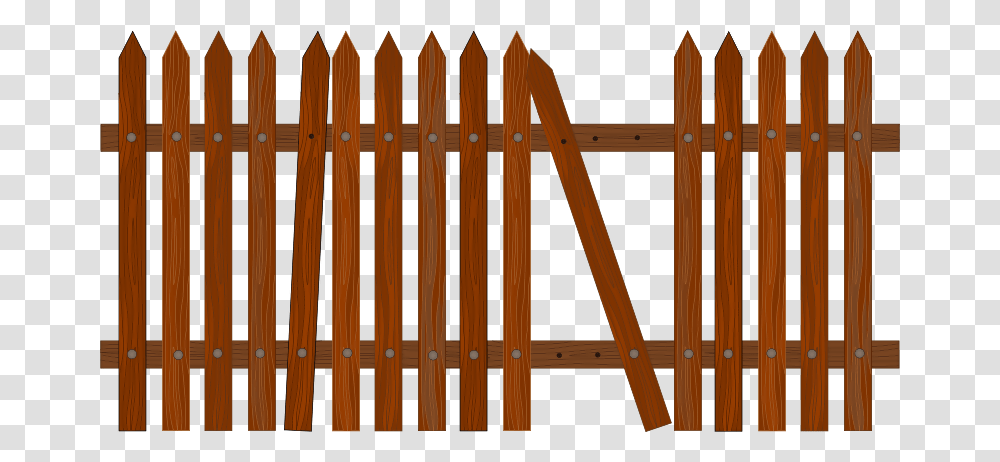A Broken Fence Free Download Vector, Gate, Picket Transparent Png