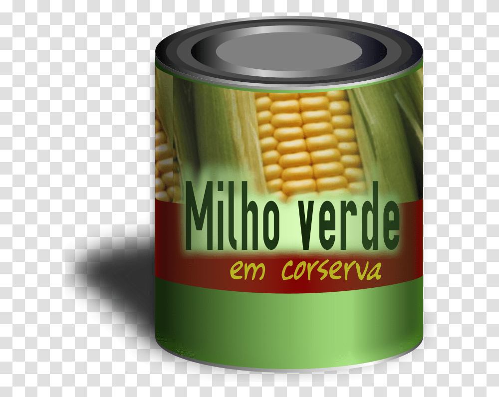 A Can Of Corn Clipart Download Label, Tin, Canned Goods, Aluminium, Food Transparent Png