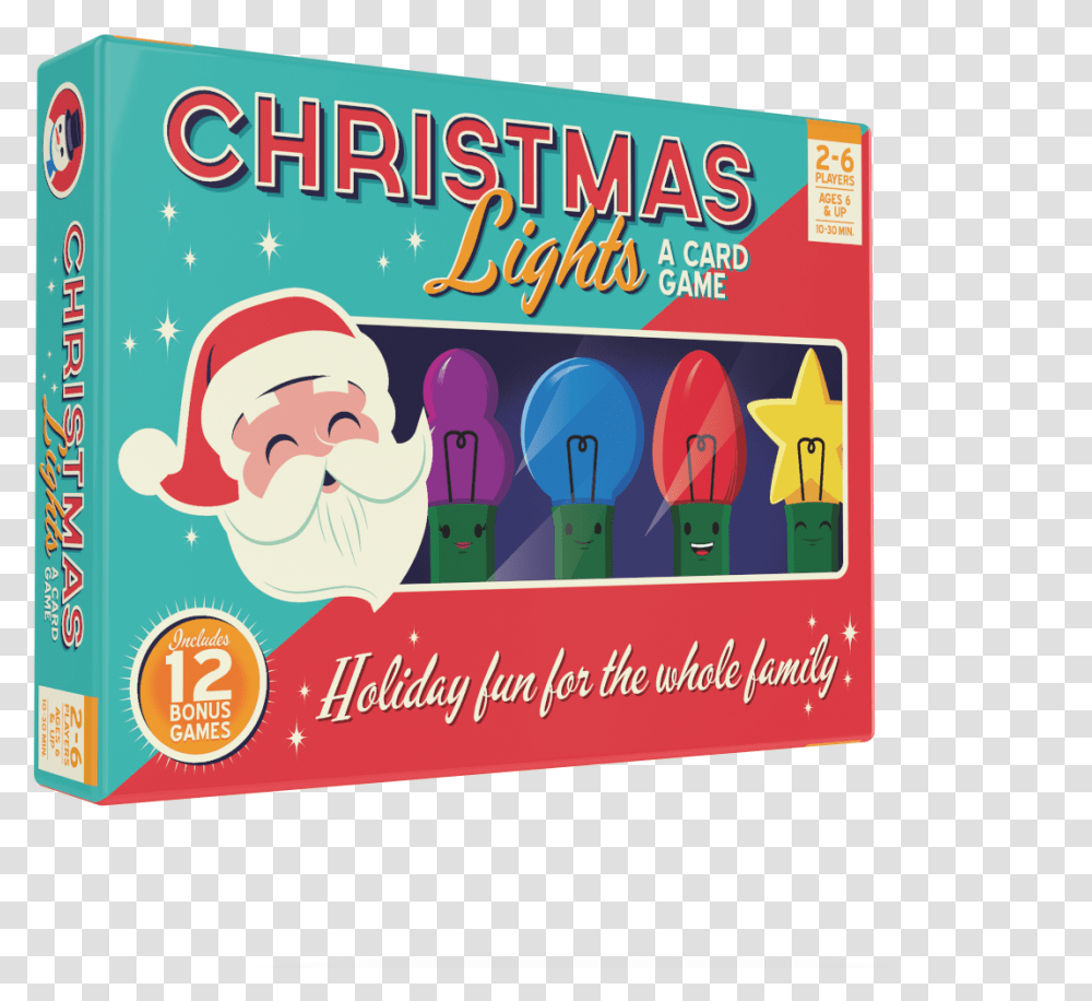 A Card Game 25th Holiday Lights, Label, Text, Advertisement, Poster Transparent Png