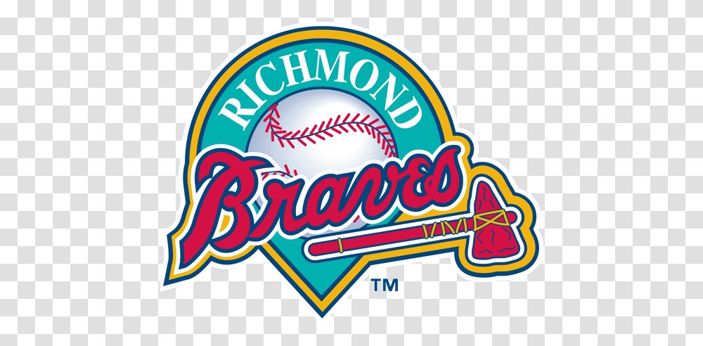 A Cartoon Rodent In Serious Baseball Town The Richmond Danville Braves Logo, Clothing, Apparel, Team Sport, Sports Transparent Png