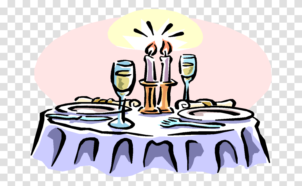 A Cartoon Waiter At A Fine Dining Establishment Serving Fancy Dinner Clip Art, Tablecloth, Dating, Glass, Wine Glass Transparent Png