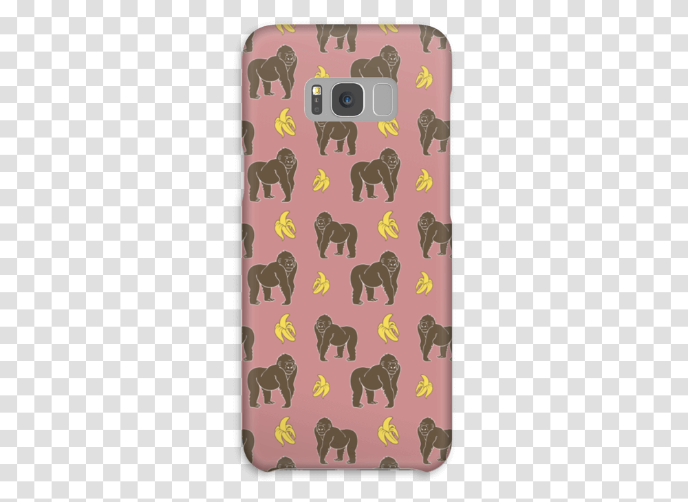 A Case With Monkeys And Bananas In Pink Indian Elephant, Dog, Animal, Mammal Transparent Png