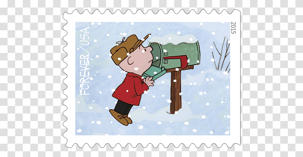 A Charlie Brown Christmas Of 20 Charlie Brown Christmas Mailbox, Postage Stamp, Envelope Transparent Png