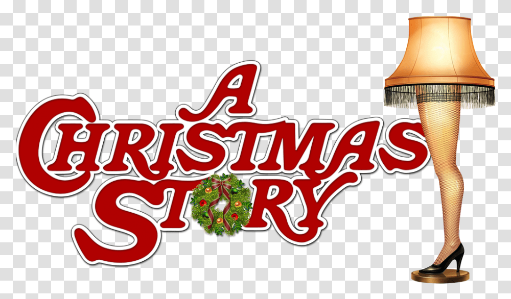A Christmas Story Logo & Clipart Free Christmas Story Logo, Lamp, Text, Label, Alphabet Transparent Png