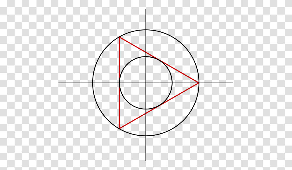 A Circle Inscribed In An Equilateral Triangle Which Circle Transparent Png