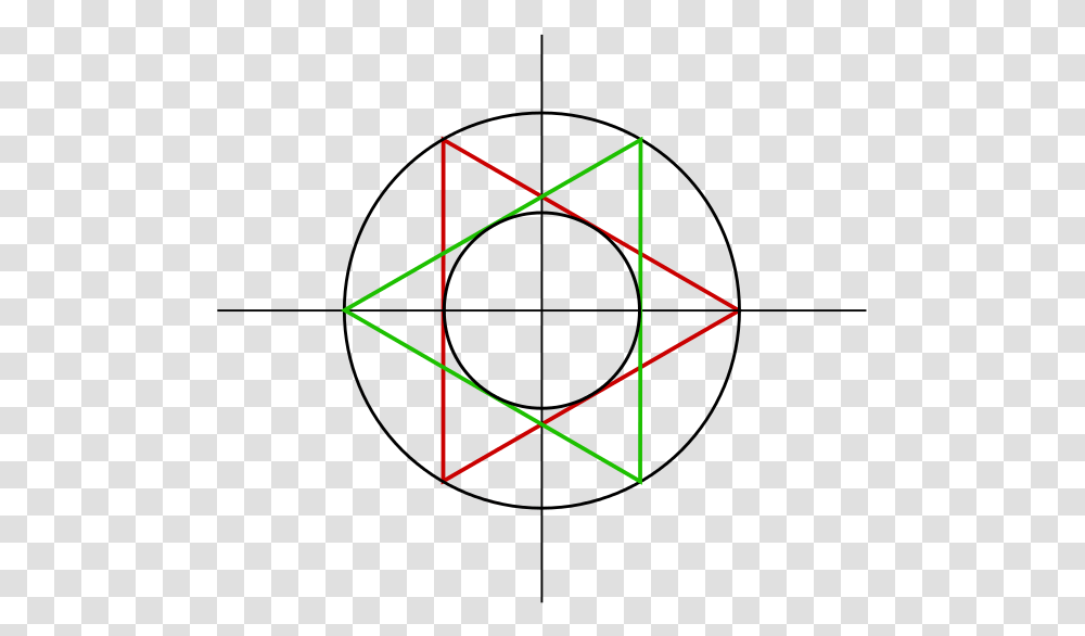 A Circle Inscribed In Two Equilateral Triangles Which Circle, Bow, Star Symbol, Pattern Transparent Png