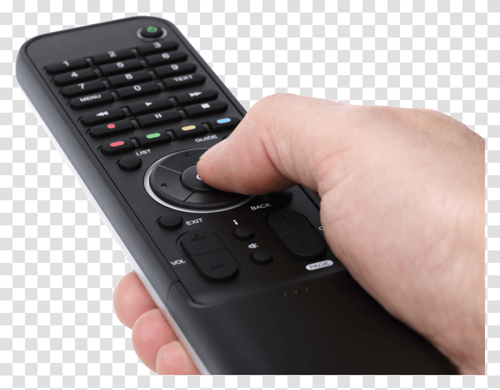 A Clearer Picture Old Tv Remote, Person, Human, Electronics, Remote Control Transparent Png