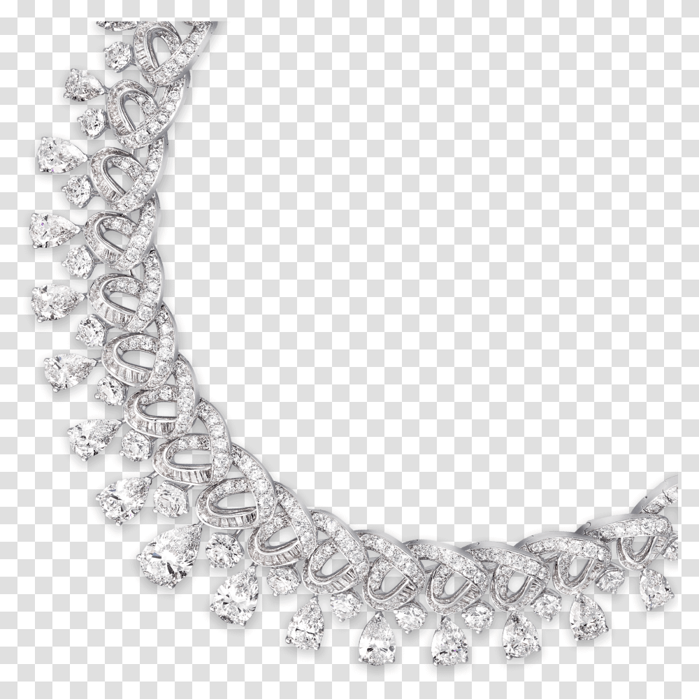 A Close Up Of A Graff Diamond Necklace, Jewelry, Accessories, Accessory, Chain Transparent Png