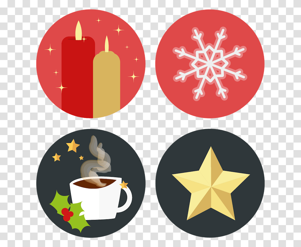 A Closer Look At Some Of The Icons Advent Icon, Coffee Cup, Star Symbol Transparent Png