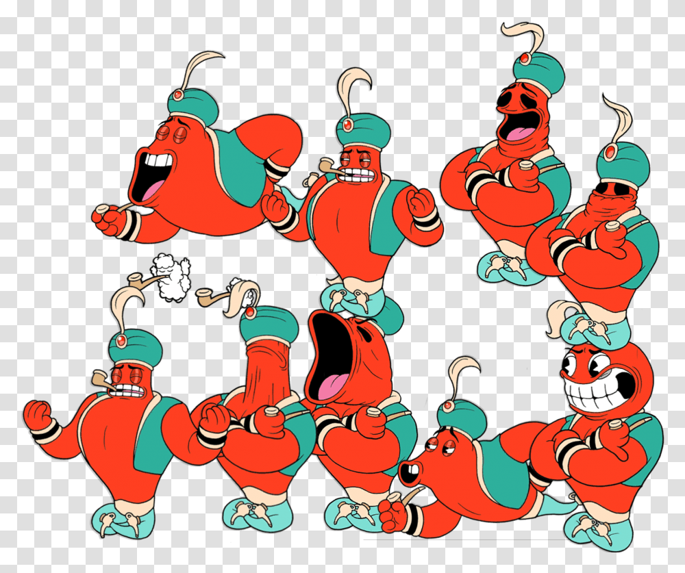 A Collection Of Djimmis Cuphead Sprites, Crowd, Boxing Transparent Png