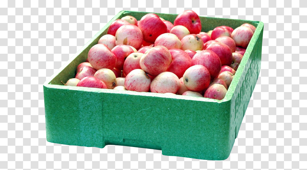A Crate Of Apples Image Fruit Box Apples, Plant, Food, Produce, Peach Transparent Png