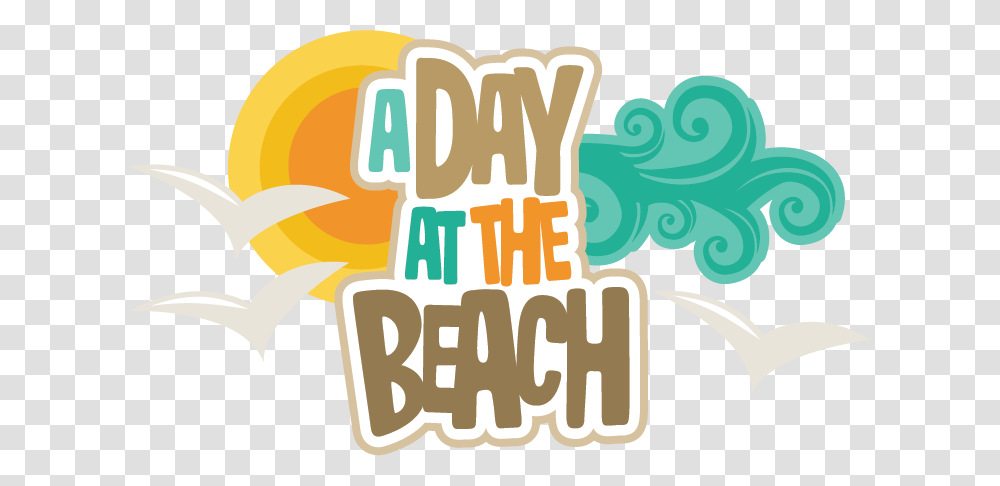 A Day At The Beach Clipart Day At The Beach Clipart, Label, Outdoors Transparent Png