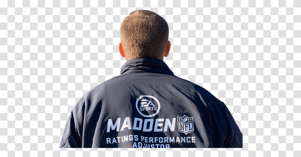 A Day In The Life Madden Ratings Performance Adjuster Jacket, Apparel, Shirt, Person Transparent Png