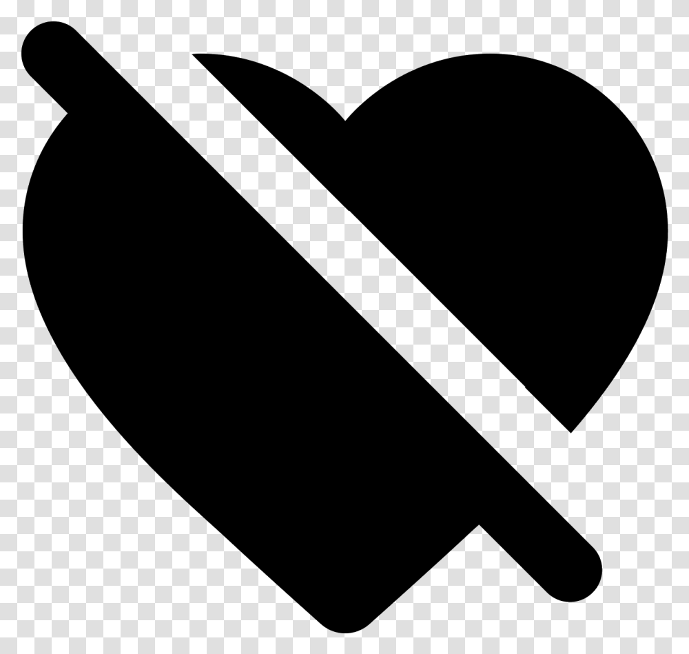 A Dislike Icon Is Represented With A Broken Heart Dislike Heart Icon, Gray Transparent Png