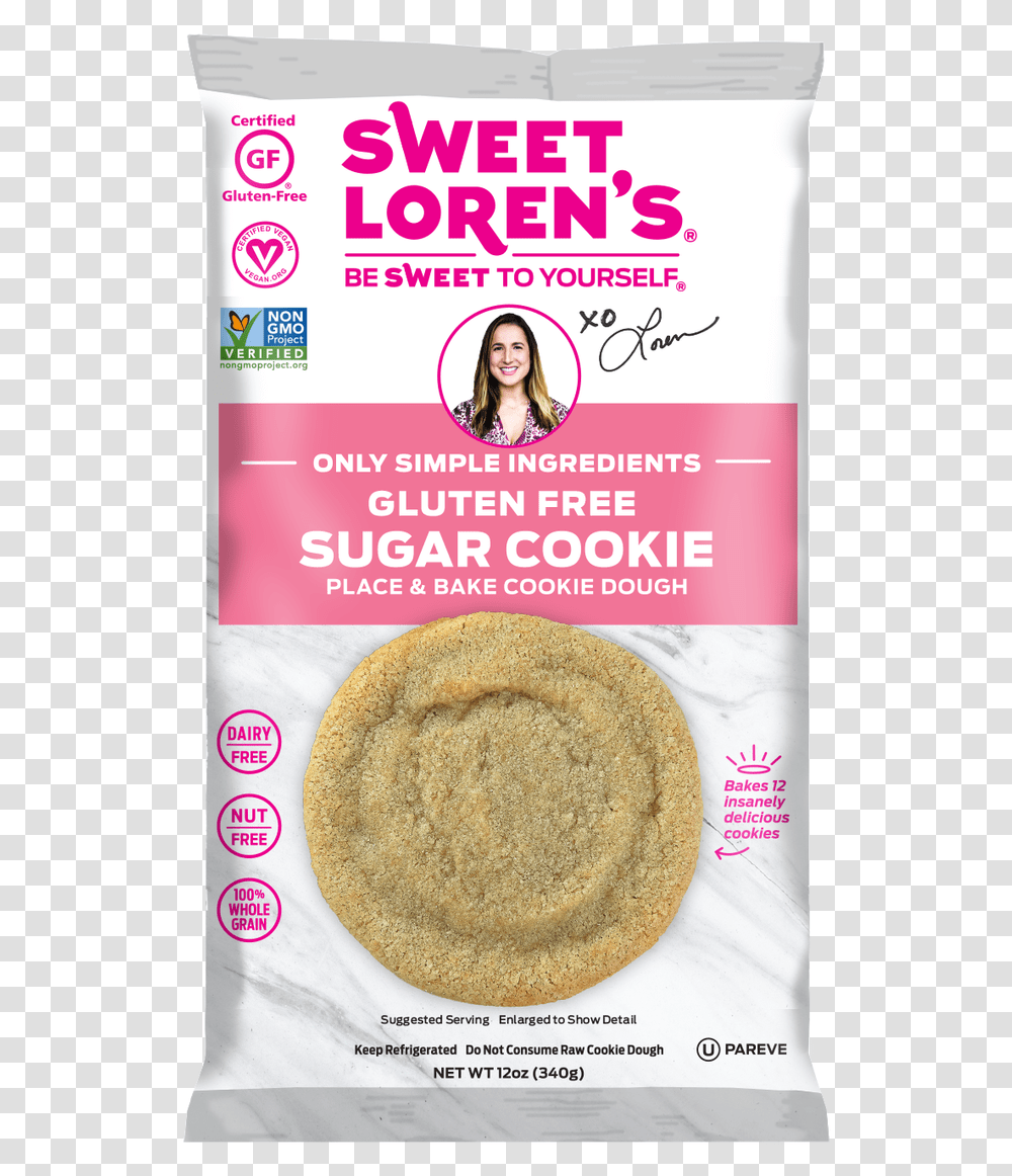 A Divine Sugar Cookie Made With The Most Simple And Sweet Lorens Gluten Free Sugar Cookies, Person, Human, Food, Bread Transparent Png