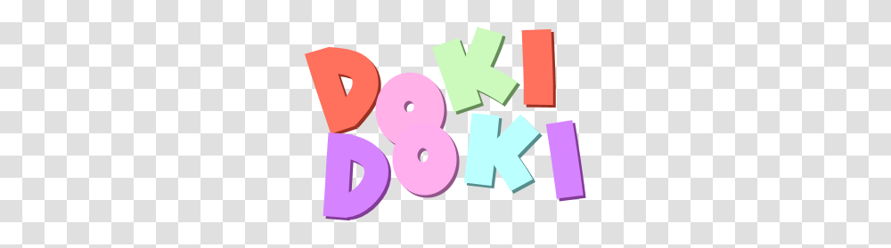 A Doki Doki For All Your Doki Doki Logo Needs Ddlc, Number, Alphabet Transparent Png
