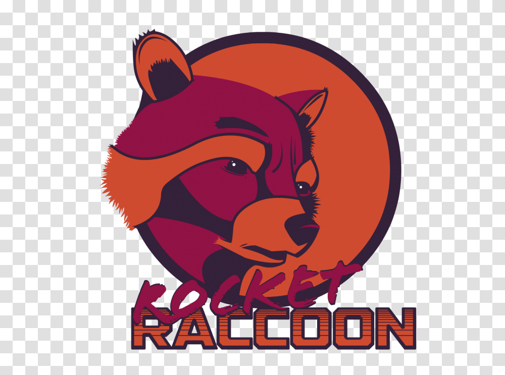 A Drawing Of Rocket Raccoon From Guardians Of The Galaxy, Poster, Advertisement Transparent Png