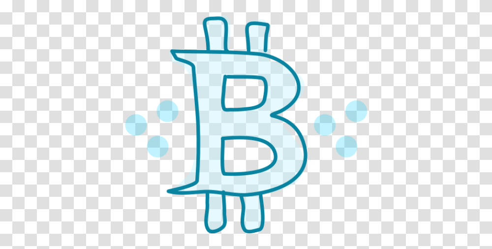 A Drawing Of The Bitcoin Symbol Calligraphy, Number, Alphabet Transparent Png