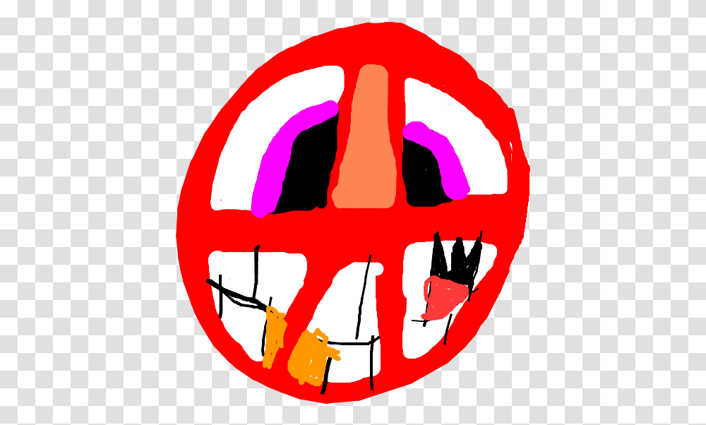 A Dumbass Face I Made When Was 9 Out Of The Anarchy Symbol Circle, Hand Transparent Png